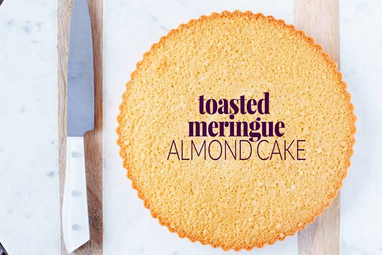 Toasted Meringue Almond Cake